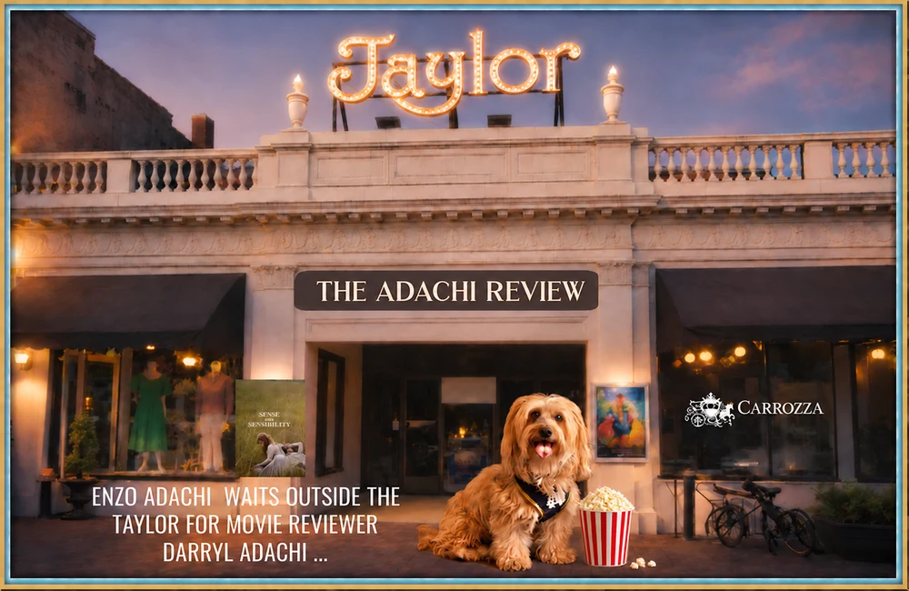 The Adachi Review — Enzo Adachi waits outside the Taylor Theater for movie reviewer Darryl Adachi
